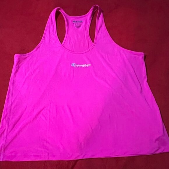 Lot of 2 Champion Women’s Athletic Tank Tops Size XL NWT – Pink & Blue–Racerback - Picture 3 of 11